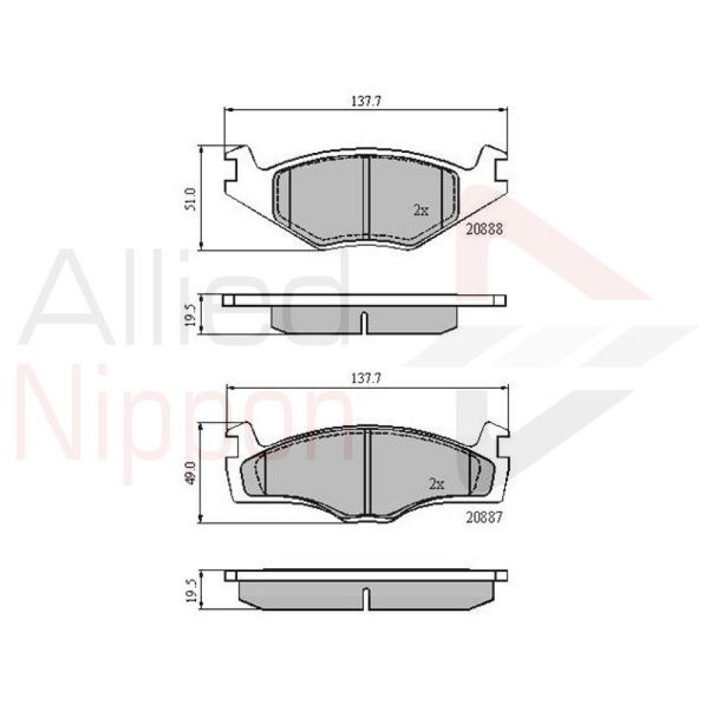 ΣΕΤ ΔΙΣΚΟΦΡΕΝΑ ΕΜΠΡ. SEAT-VW