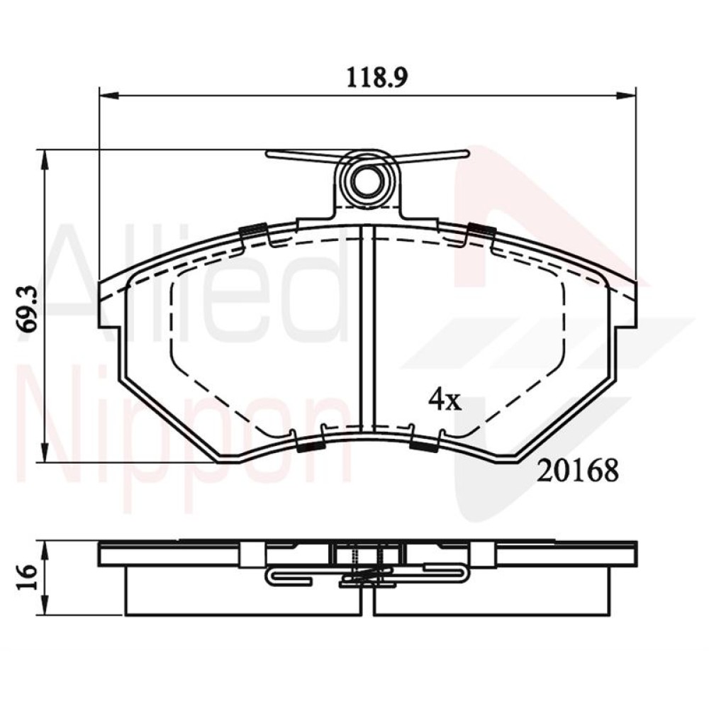 ΣΕΤ ΔΙΣΚΟΦΡΕΝΑ ΕΜΠΡ. SEAT-VW