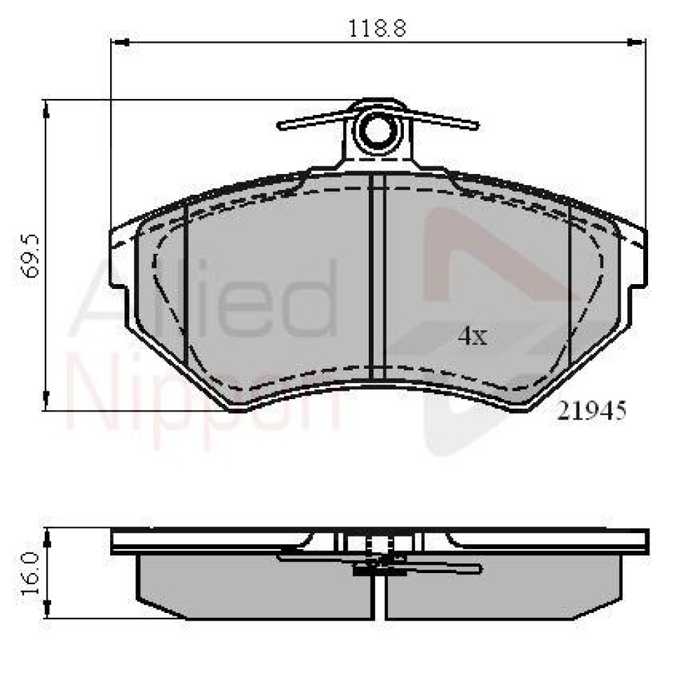 ΣΕΤ ΔΙΣΚΟΦΡΕΝΑ ΕΜΠΡ. SEAT-VW