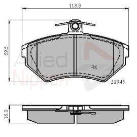 ΣΕΤ ΔΙΣΚΟΦΡΕΝΑ ΕΜΠΡ. SEAT-VW