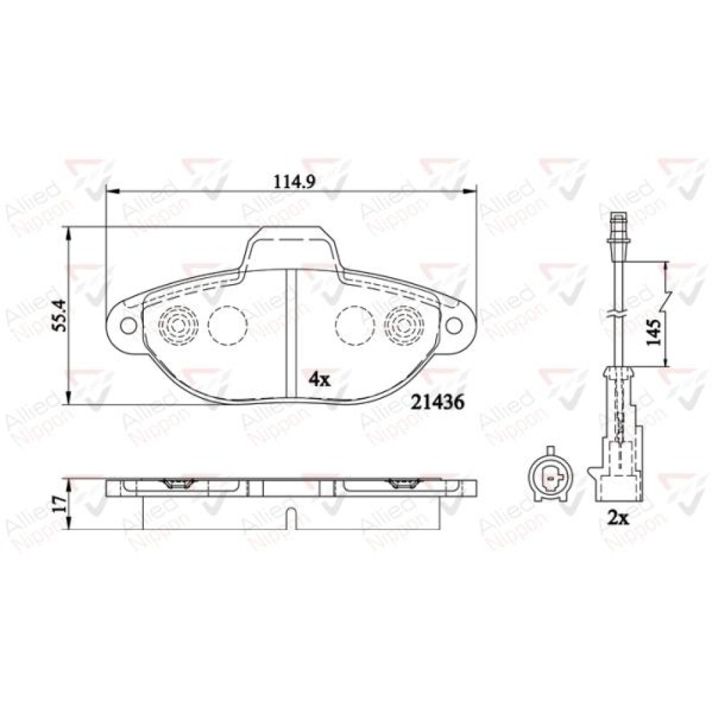 ΣΕΤ ΔΙΣΚΟΦΡΕΝΑ ΕΜΠΡ. FIAT - FORD