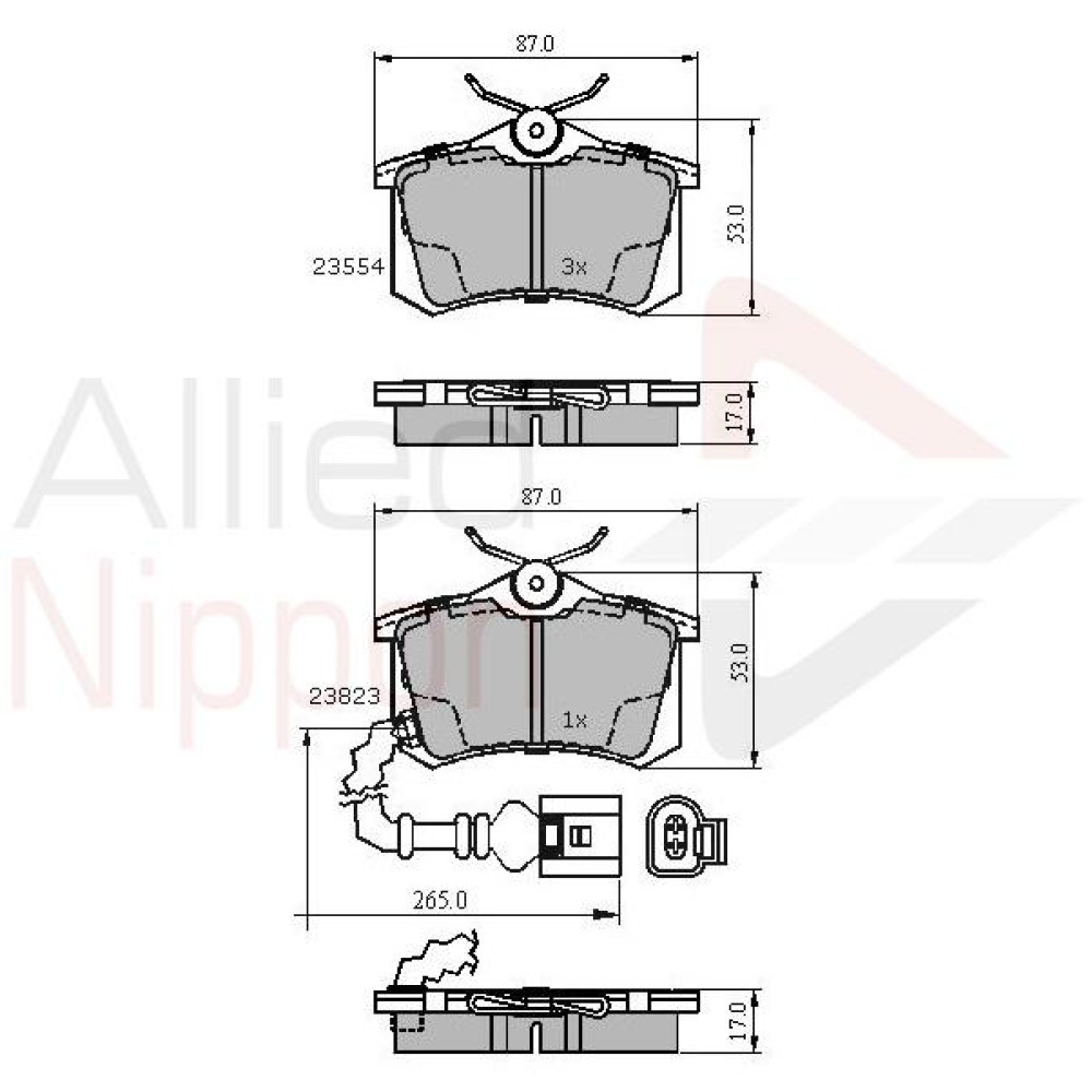 ΣΕΤ ΔΙΣΚΟΦΡΕΝΑ ΟΠΙΣΘ. SEAT-SKODA-VW