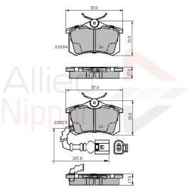 ΣΕΤ ΔΙΣΚΟΦΡΕΝΑ ΟΠΙΣΘ. SEAT-SKODA-VW