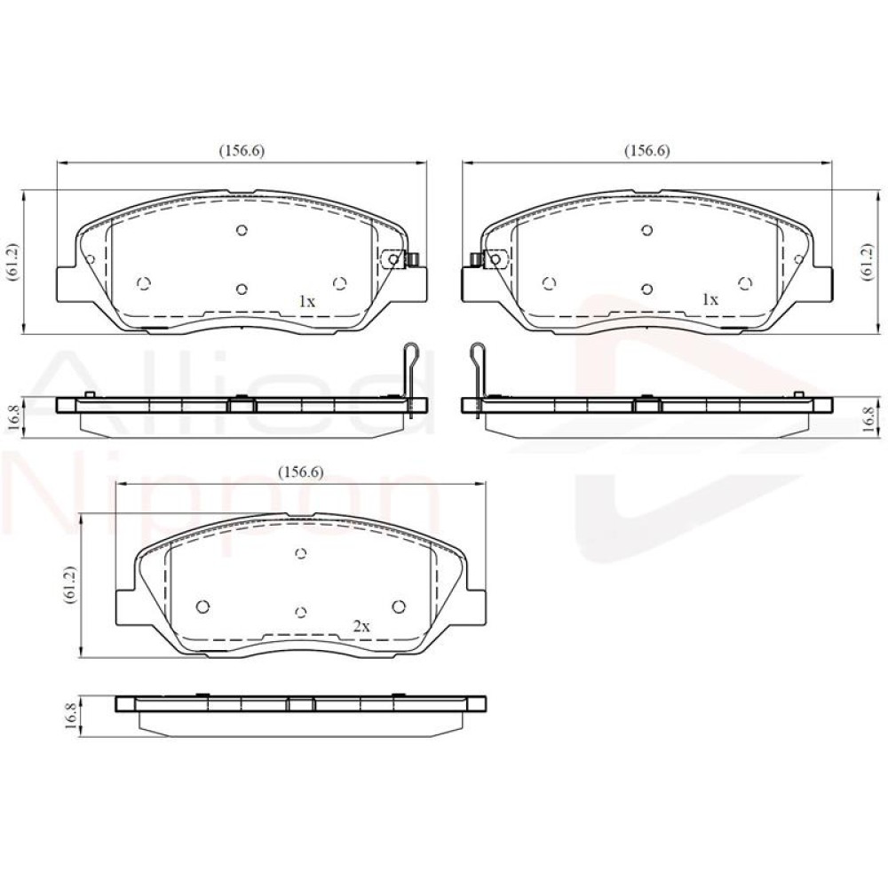 ΣΕΤ ΔΙΣΚΟΦΡΕΝΑ ΕΜΠΡ. HYUNDAI-KIA