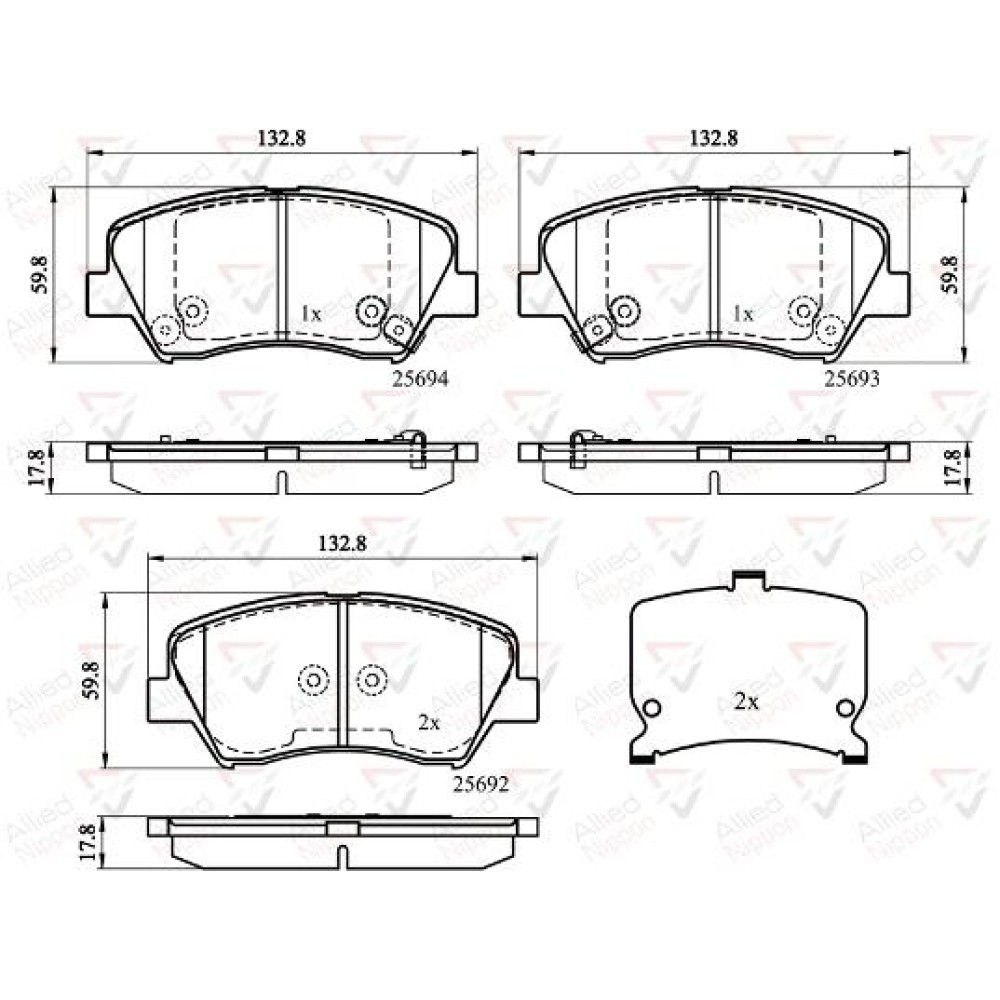 ΣΕΤ ΔΙΣΚΟΦΡΕΝΑ ΕΜΠΡ. HYUNDAI-KIA