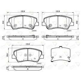 ΣΕΤ ΔΙΣΚΟΦΡΕΝΑ ΕΜΠΡ. HYUNDAI-KIA
