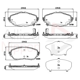 ΣΕΤ ΔΙΣΚΟΦΡΕΝΑ ΕΜΠΡ. TOYOTA