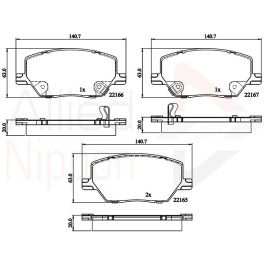 ΣΕΤ ΔΙΣΚΟΦΡΕΝΑ ΕΜΠΡ. FIAT - JEEP