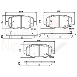 ΣΕΤ ΔΙΣΚΟΦΡΕΝΑ ΟΠΙΣΘ.FIAT - JEEP