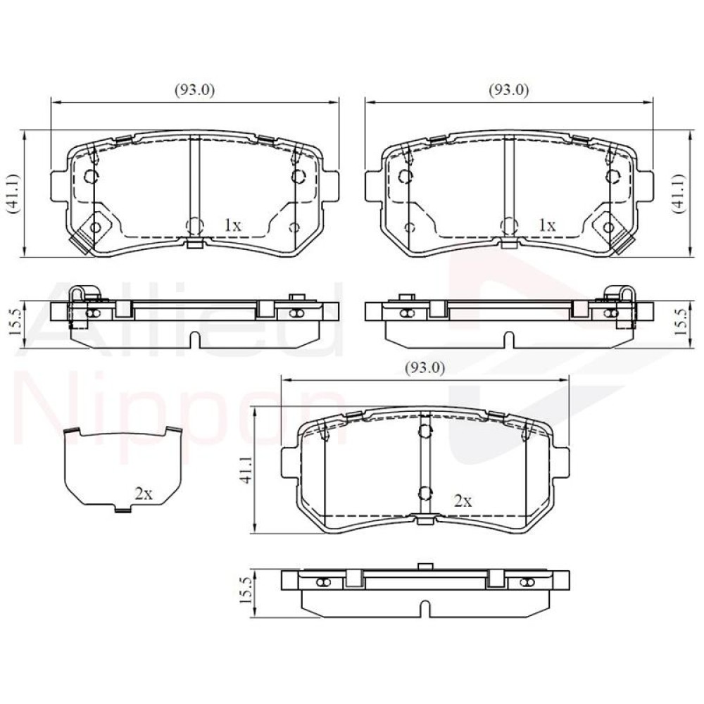 ΣΕΤ ΔΙΣΚΟΦΡΕΝΑ ΟΠΙΣΘ. HYUNDAI - ΚΙΑ