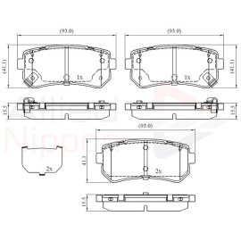 ΣΕΤ ΔΙΣΚΟΦΡΕΝΑ ΟΠΙΣΘ. HYUNDAI - ΚΙΑ