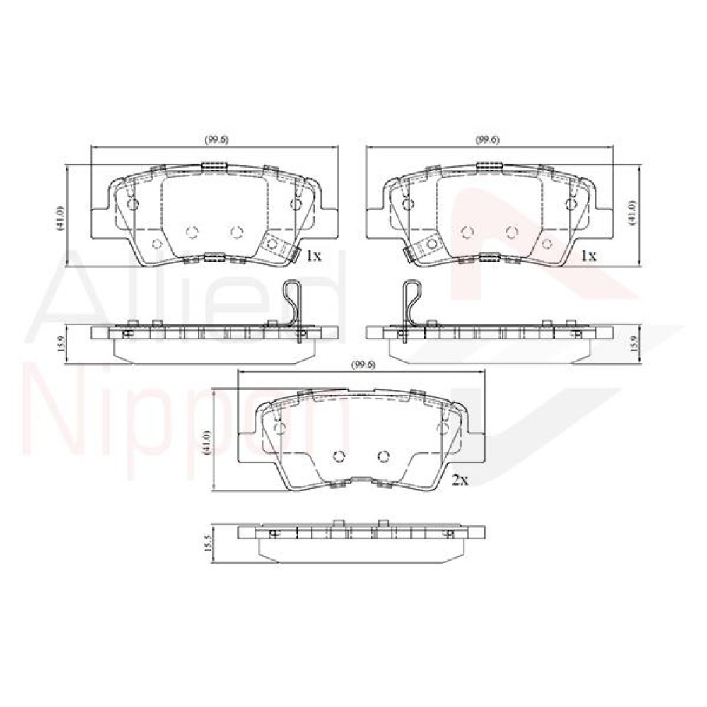 ΣΕΤ ΔΙΣΚΟΦΡΕΝΑ ΟΠΙΣΘ. HYUNDAI - ΚΙΑ