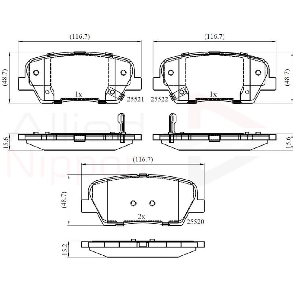 ΣΕΤ ΔΙΣΚΟΦΡΕΝΑ ΟΠΙΣΘ. HYUNDAI-KIA