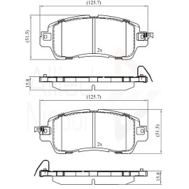 ΣΕΤ ΔΙΣΚΟΦΡΕΝΑ ΕΜΠΡ.  MAZDA