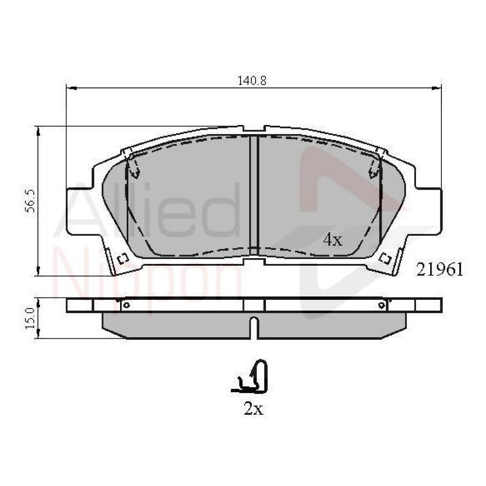 ΣΕΤ ΔΙΣΚΟΦΡΕΝΑ ΕΜΠΡ. TOYOTA