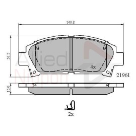 ΣΕΤ ΔΙΣΚΟΦΡΕΝΑ ΕΜΠΡ. TOYOTA
