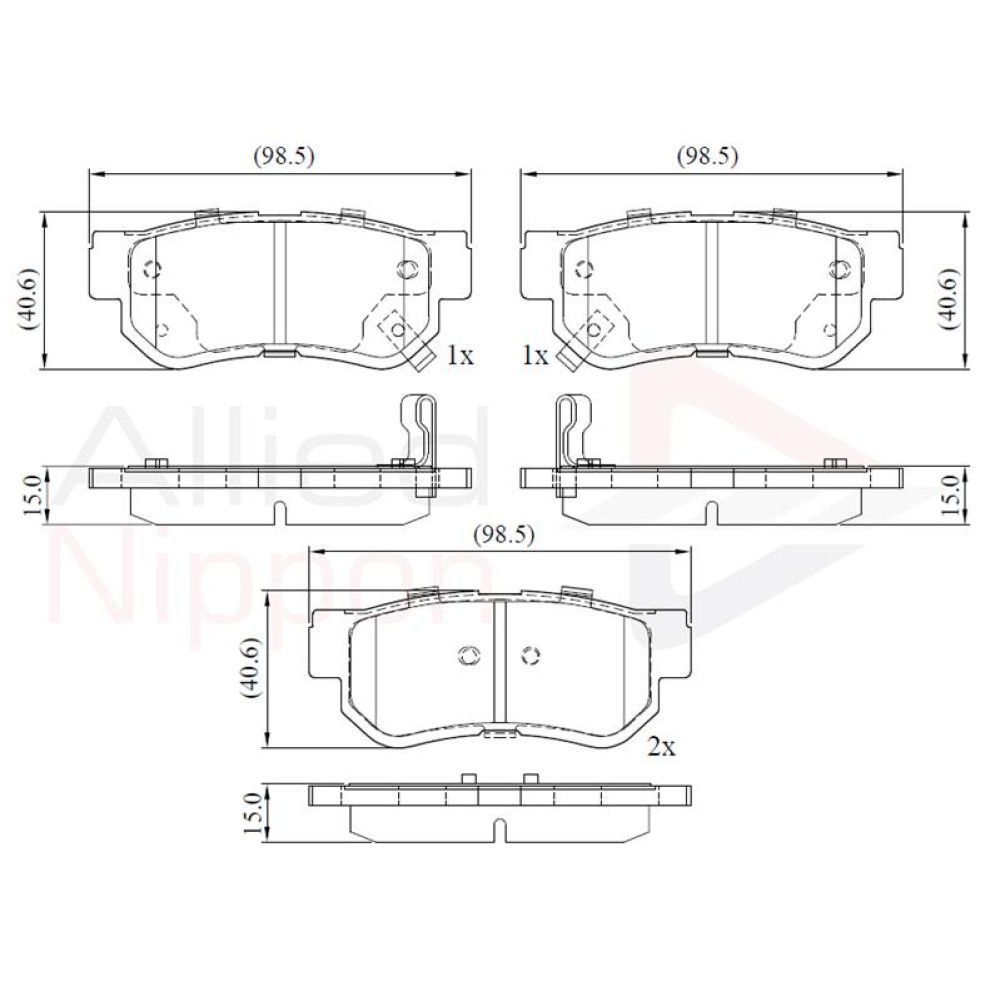 ΣΕΤ ΔΙΣΚΟΦΡΕΝΑ ΟΠΙΣΘ. HYUNDAI-KIA
