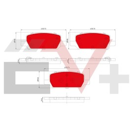 ΣΕΤ ΔΙΣΚΟΦΡΕΝΑ EV+ ΟΠΙΣΘΙΟ TESLA
