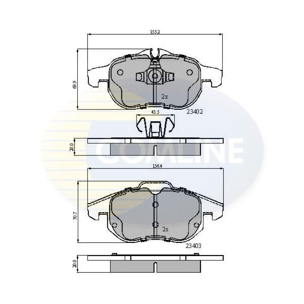 ΣΕΤ ΔΙΣΚΟΦΡΕΝΑ ΕΜΠΡ. OPEL