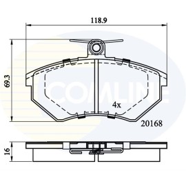 ΣΕΤ ΔΙΣΚΟΦΡΕΝΑ ΕΜΠΡ. SEAT-VW