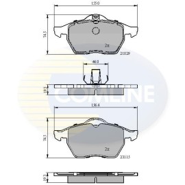 ΣΕΤ ΔΙΣΚΟΦΡΕΝΑ ΕΜΠΡ. OPEL-SAAB