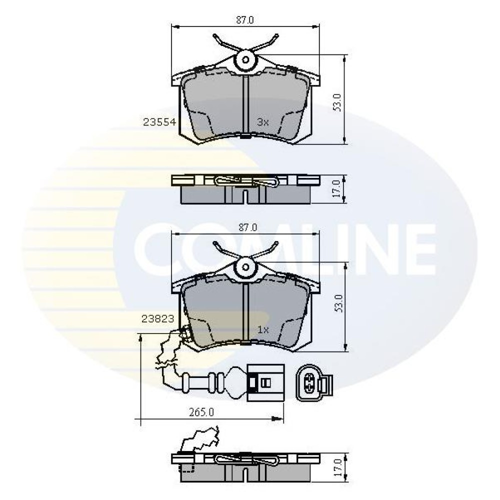 ΣΕΤ ΔΙΣΚΟΦΡΕΝΑ ΟΠΙΣΘ. SEAT-SKODA-VW