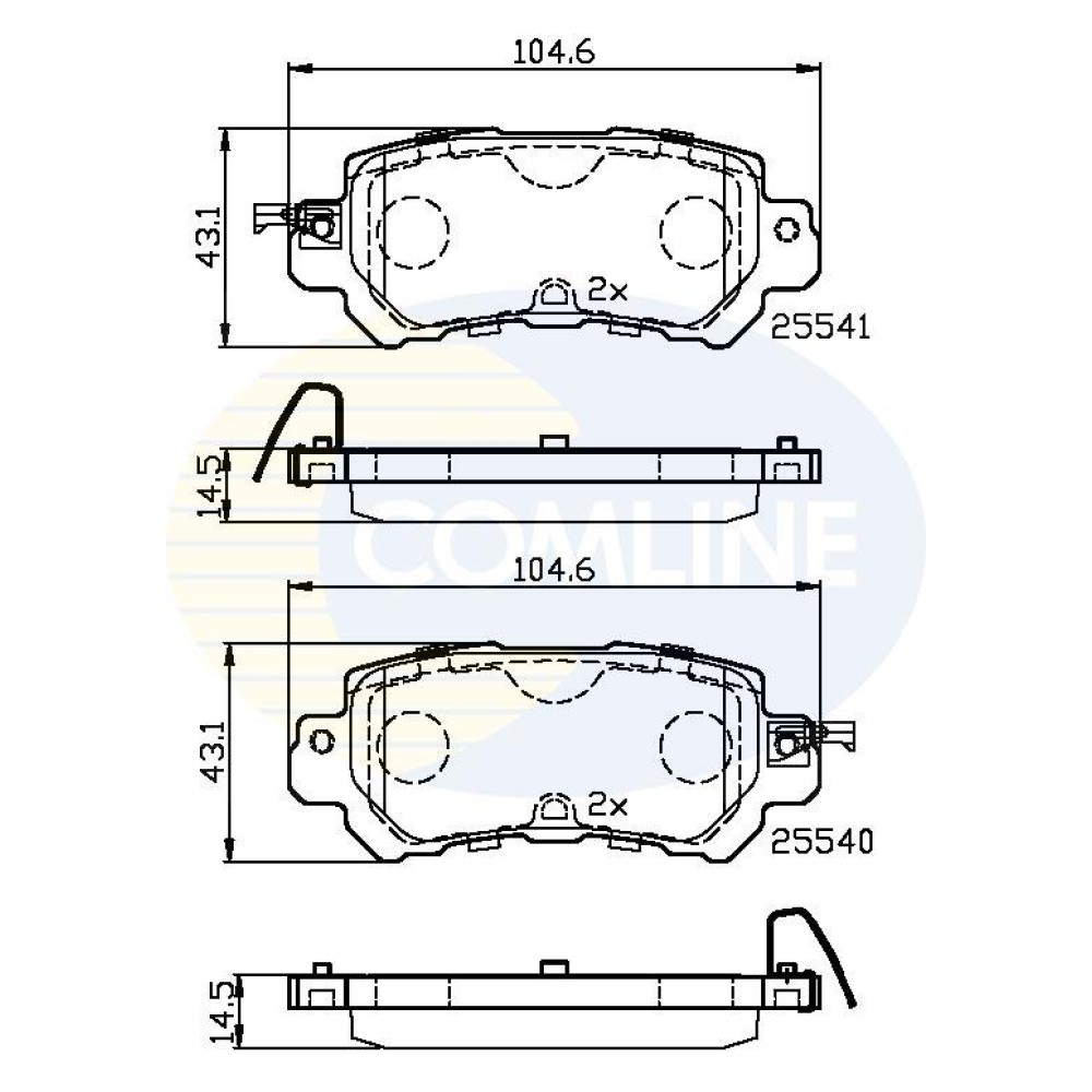 ΣΕΤ ΔΙΣΚΟΦΡΕΝΑ ΟΠΙΣΘ. MAZDA